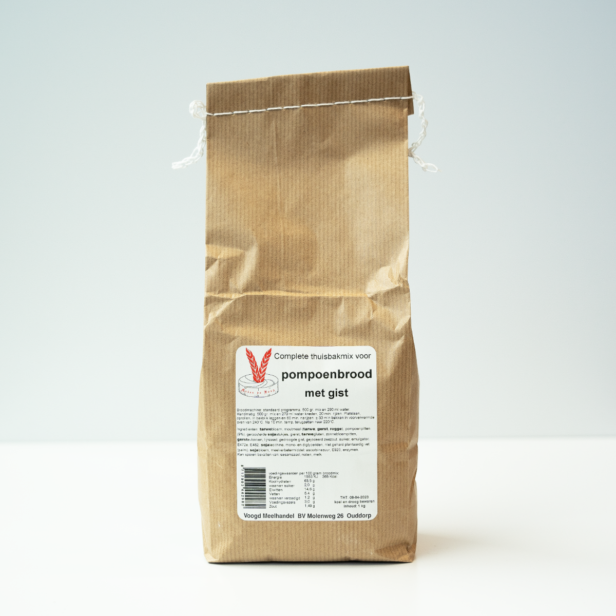 Pompoenbrood met gist 1000 gram Pompoenbrood met gist 1000 gram