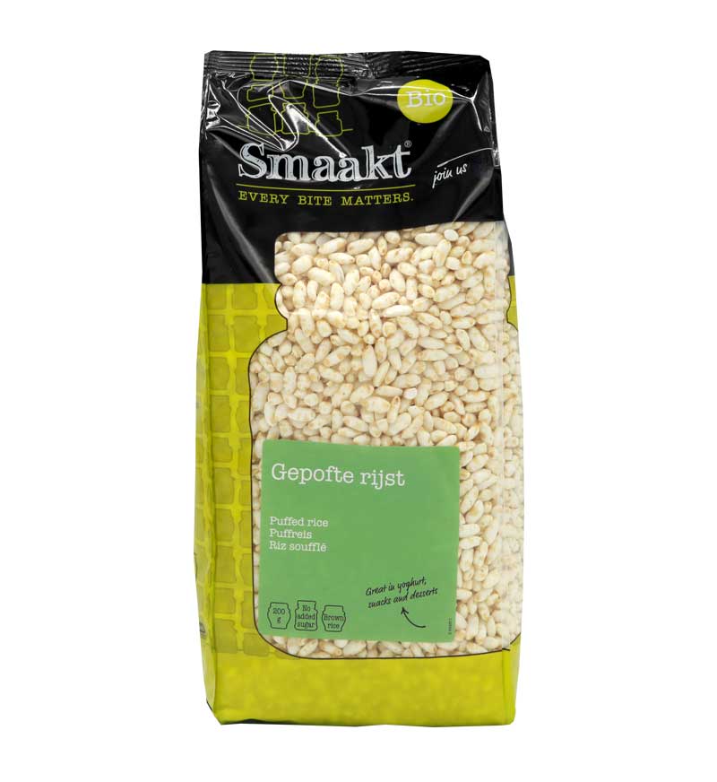 Smaakt Gepofte rijst Bio (200 gram)