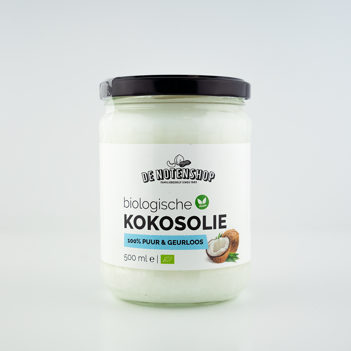Kokosolie geurloos (bio) 500 ml GLAS
