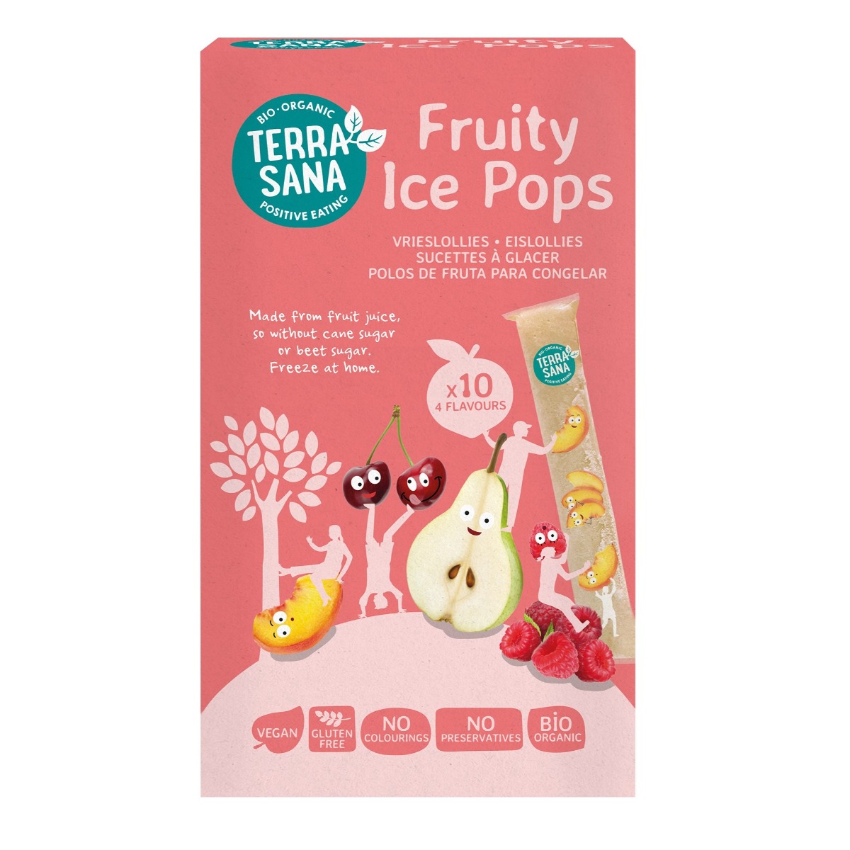Terrasana icepops fruit (bio) 10 stuks