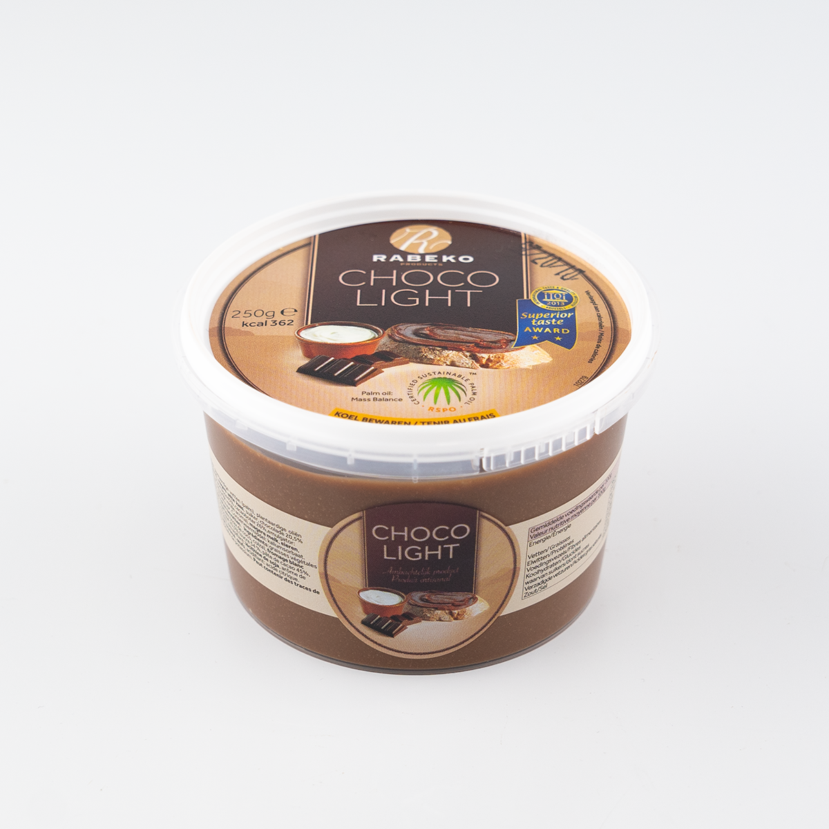 Rabeko chocopasta light (250 gram)