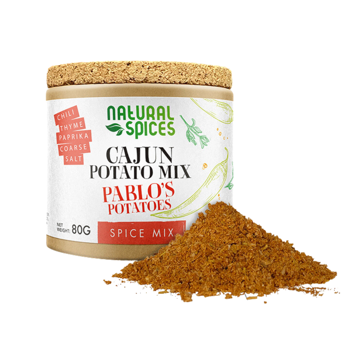 Natural Spices Pablo&apos;s Potatoe&apos;s (80 gram)