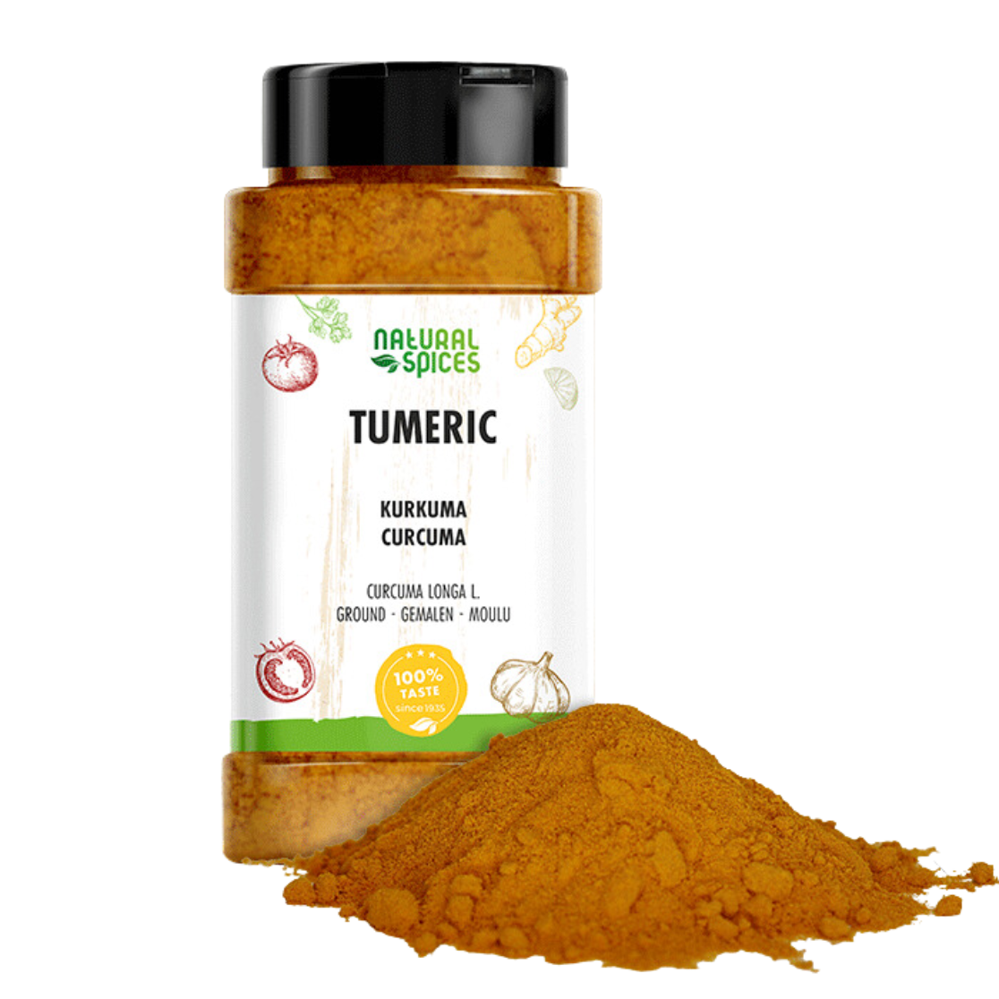 Natural Spices Kurkuma gemalen (500 gram)