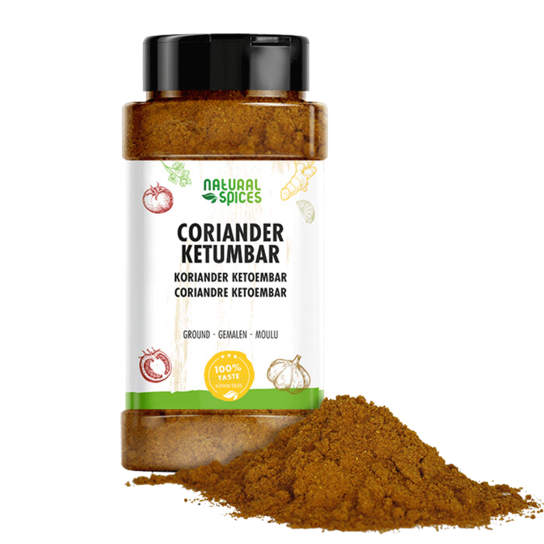 Natural Spices Koriander gemalen (375 gram)