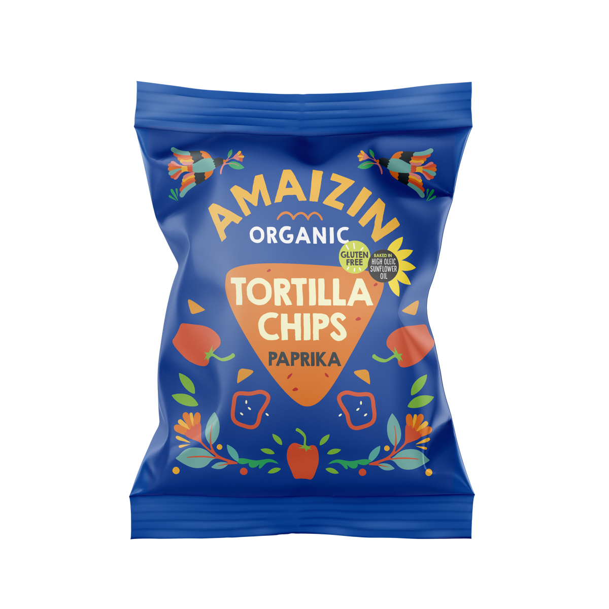 Amaizin Tortilla chips paprika (75 gram)