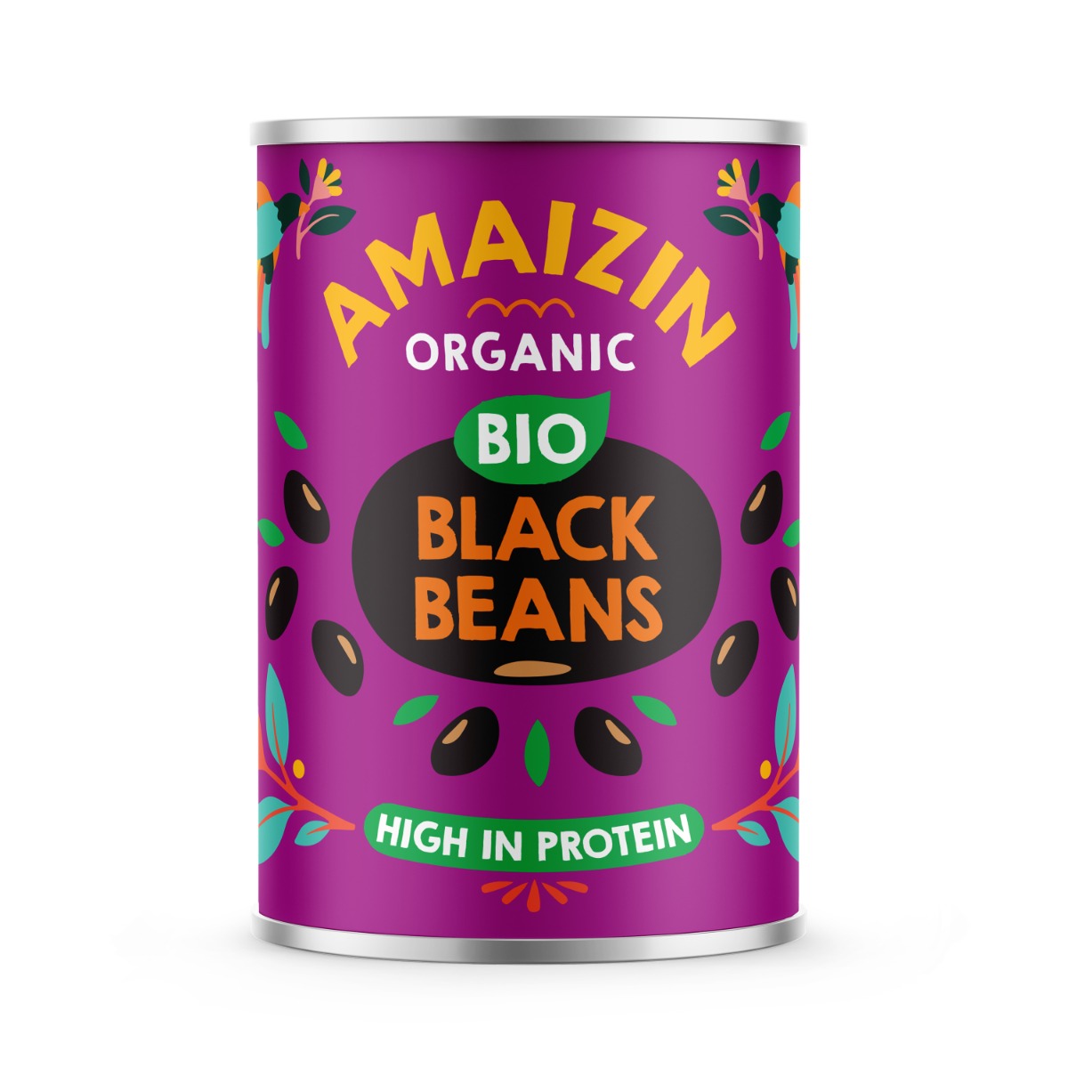 Amaizin zwarte bonen (bio) 400 gram
