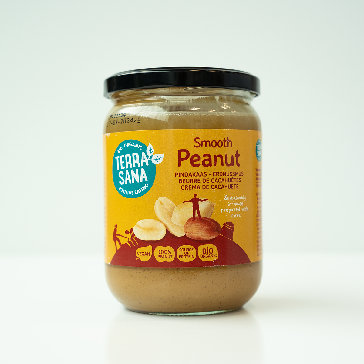 Terrasana Pindakaas Fijn ZZ (500 gram)