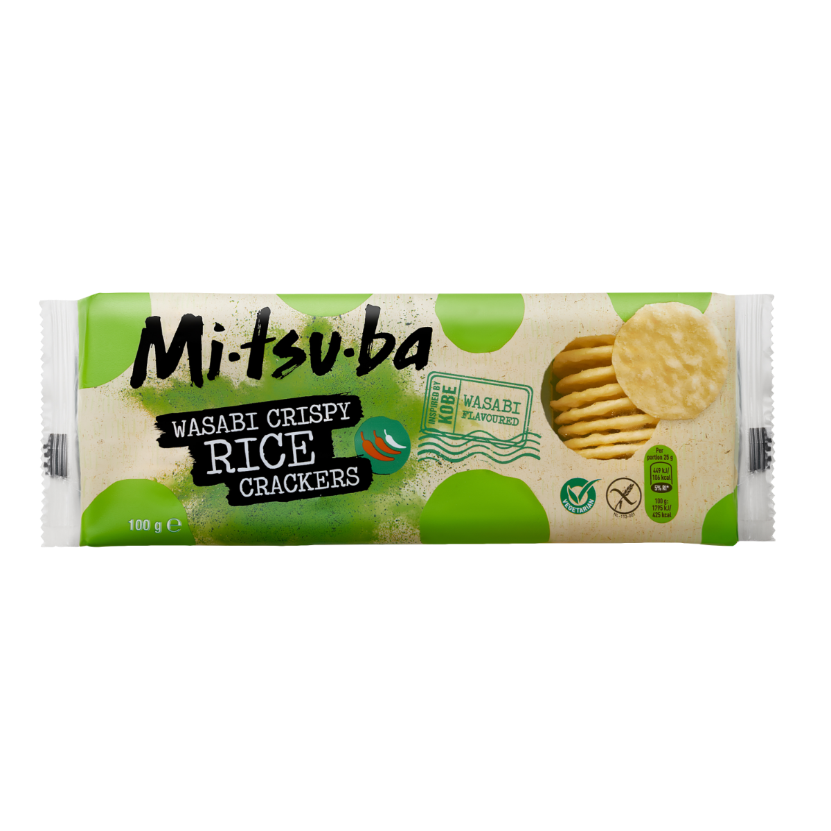 Mitsuba Wasabi crispy rise crackers (100 gram)