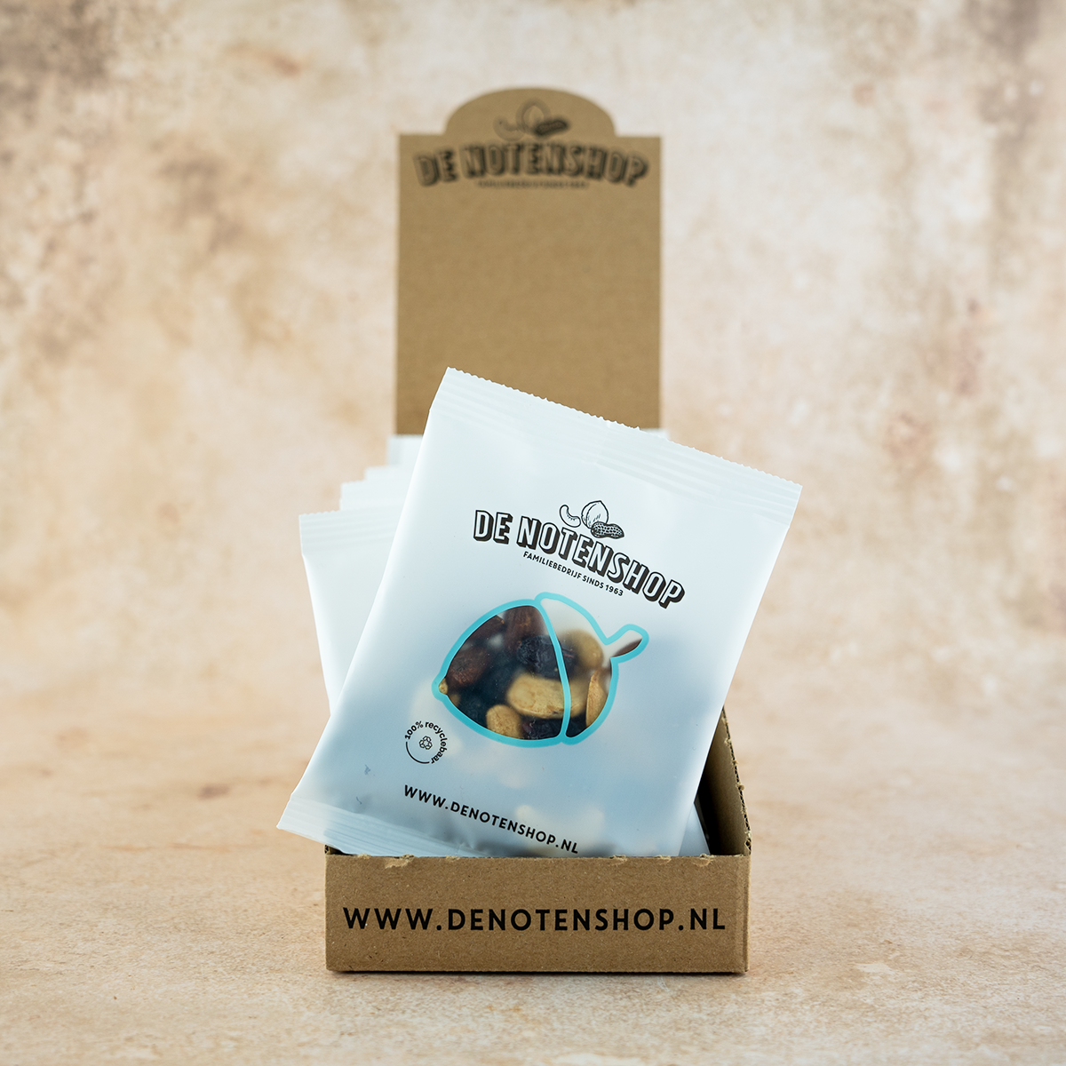 Snackbox (rood fruit notenmix)
