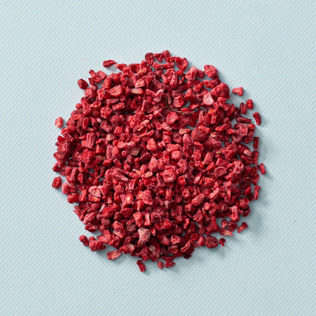 Gevriesdroogde framboos crunch 40 gram