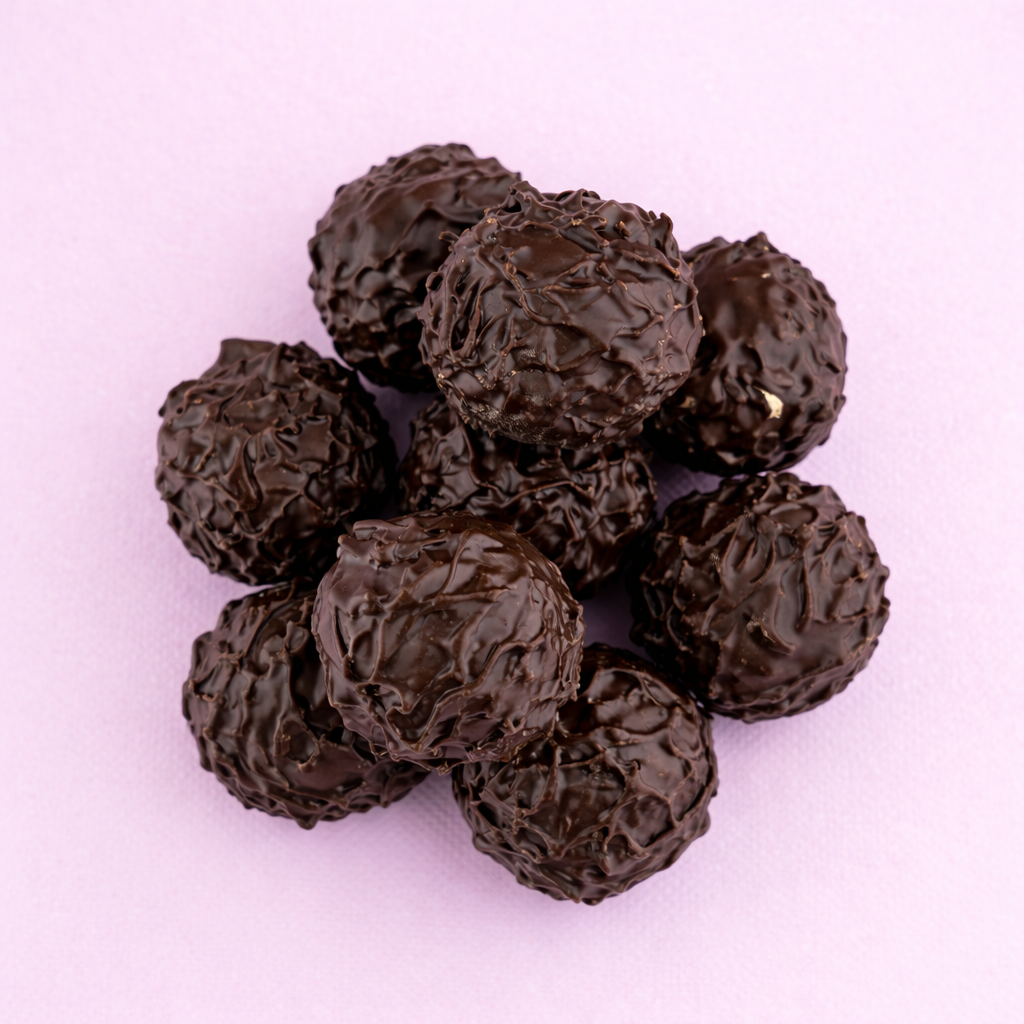 Ganache kogels puur / rum 9 stuks