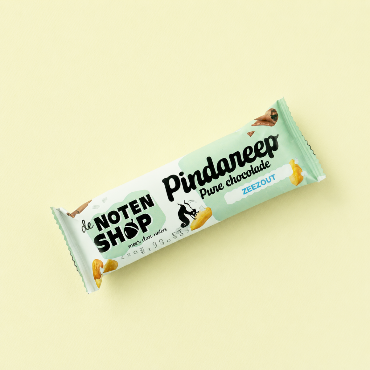 Pindareep pure chocolade met zeezout (20 stuks doos)