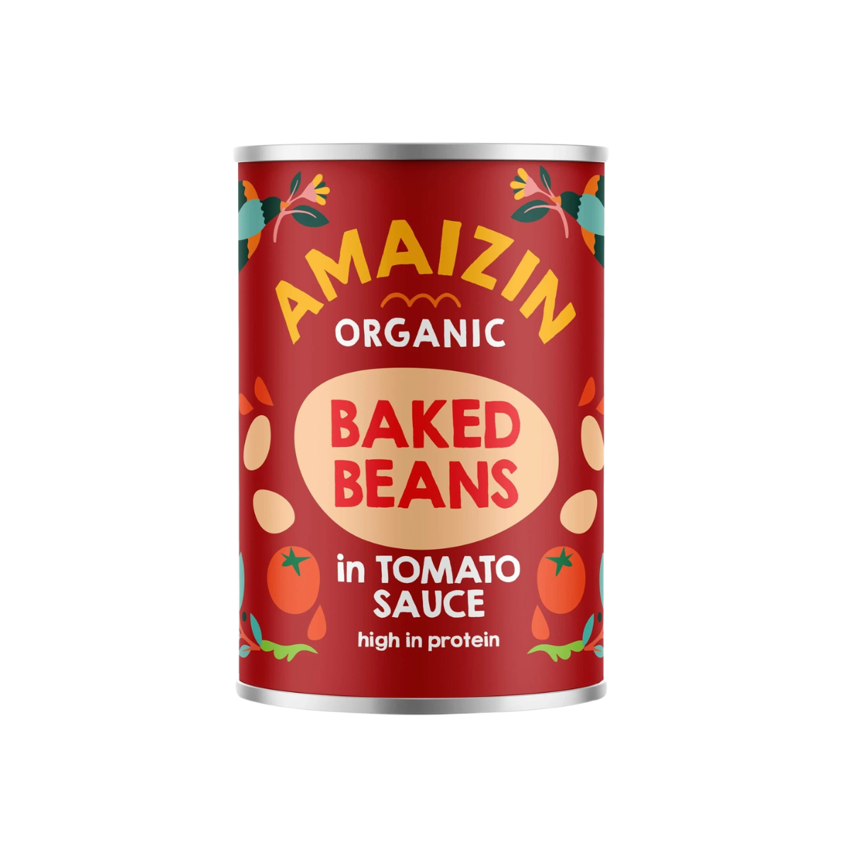 Amaizin Gebakken bonen in tomatensaus (bio) 400 gram