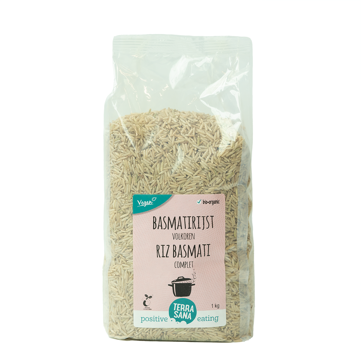 Terrasana Basmati rijst bruin (1000 gram)