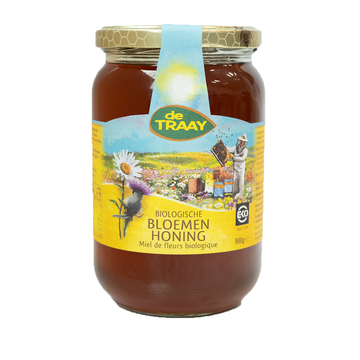 De Traay Bloemen Honing Biologische (900 gram)