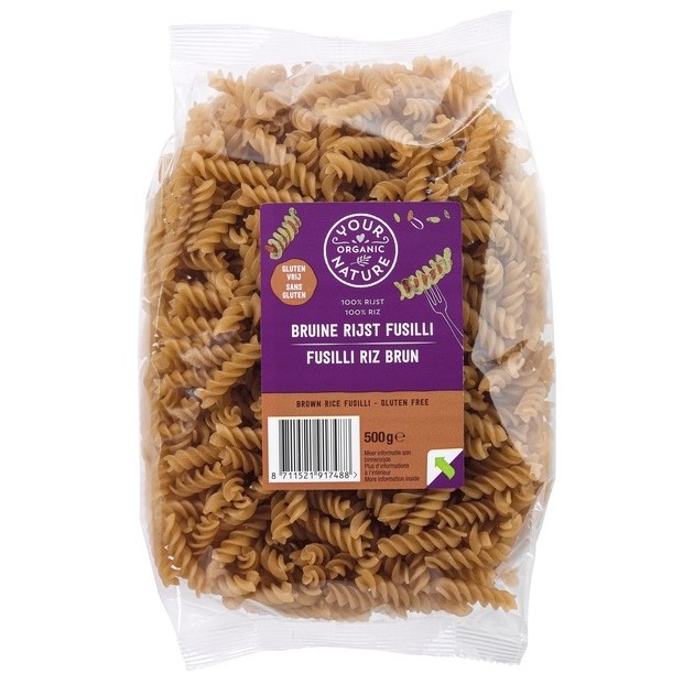 Your Organic Nature Bruine Rijst Fusili (500 gram)