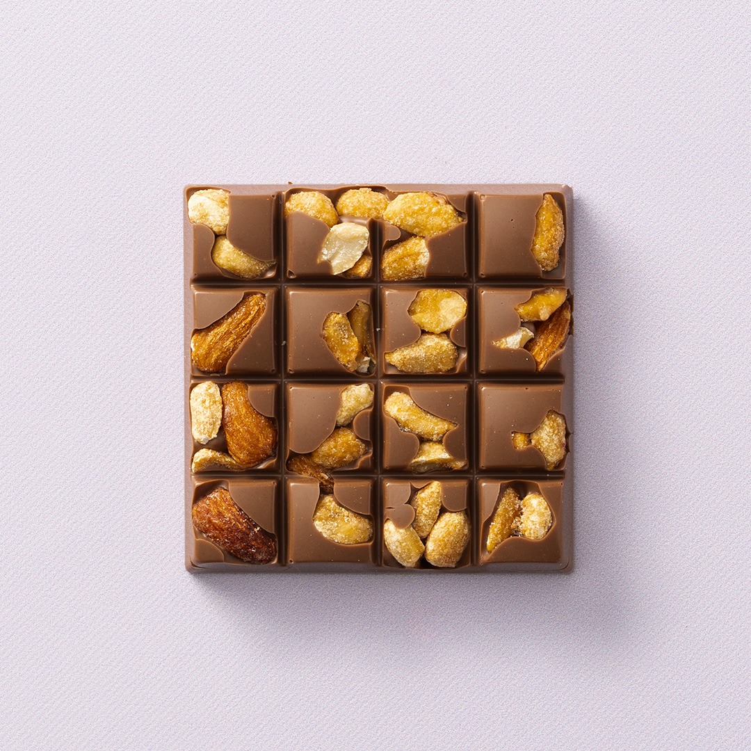 Chocolates For You Choc block melk honey/salted nuts 100 gram