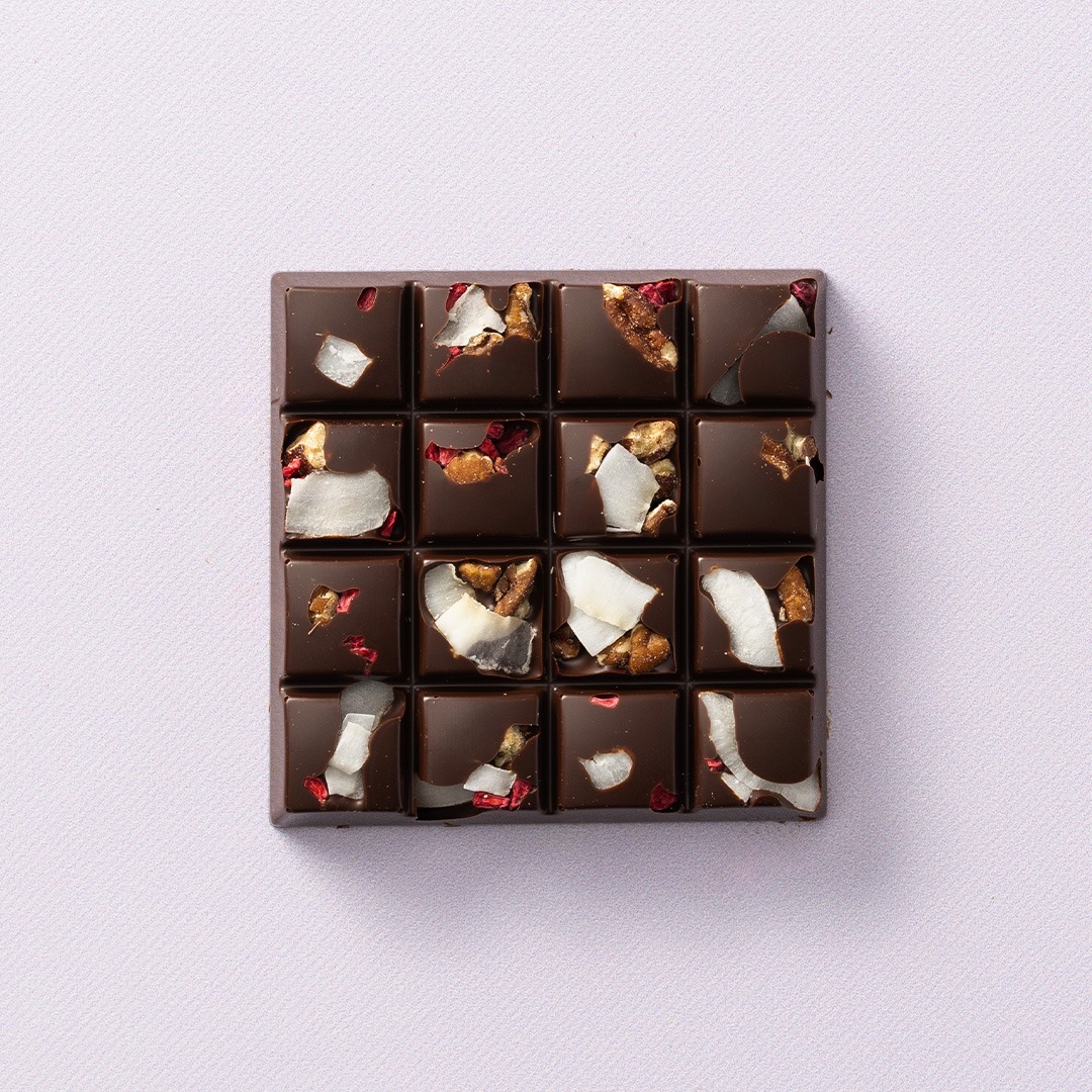 Chocolates For You Choc block puur tropical crunch 100 gram