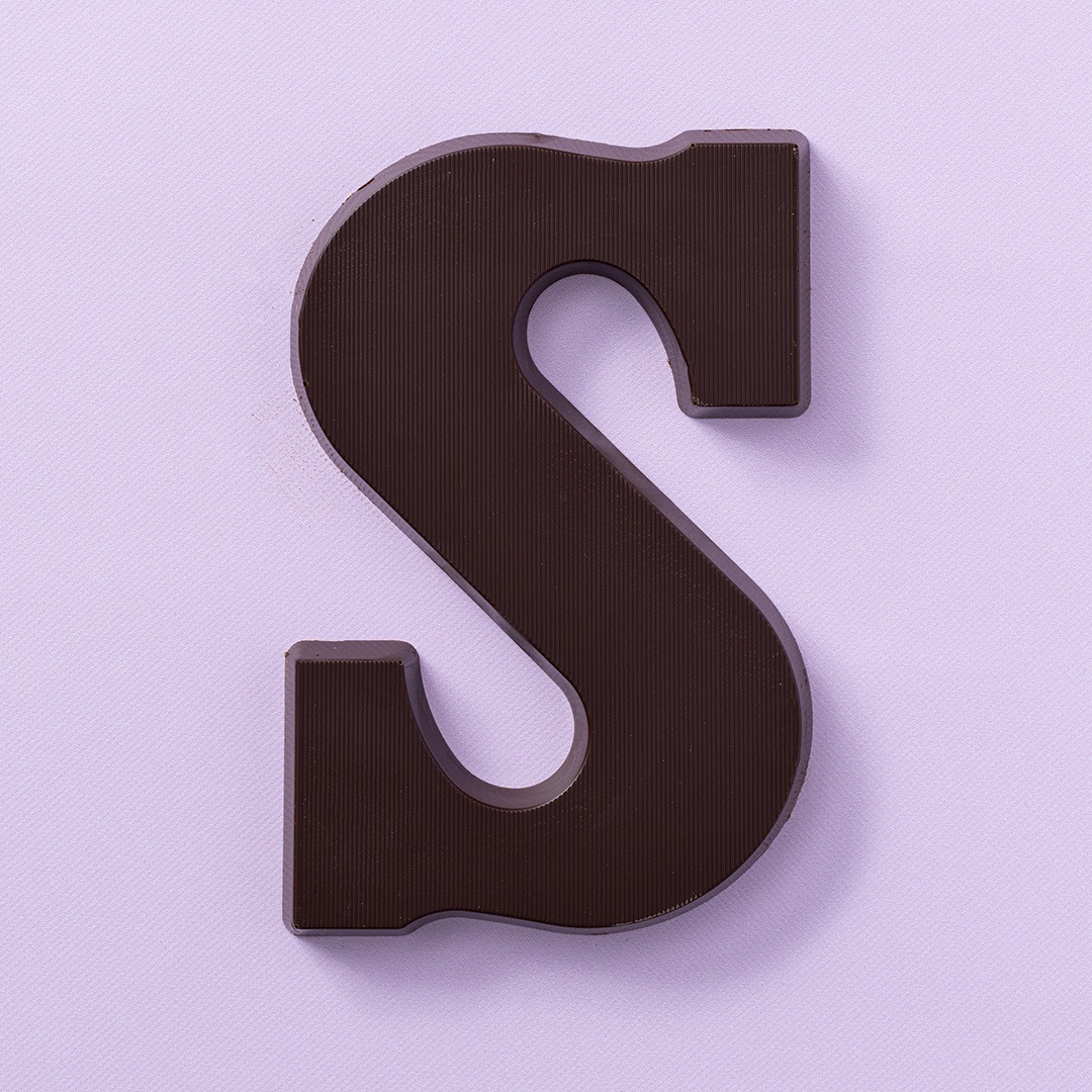 Chocoladeletter S puur (bio) 200 gram