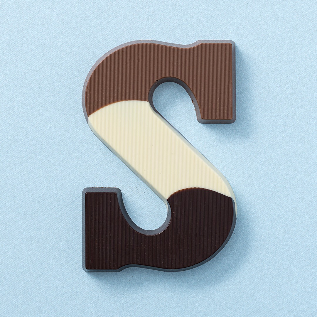 Chocoladeletter zebra (200 gram)