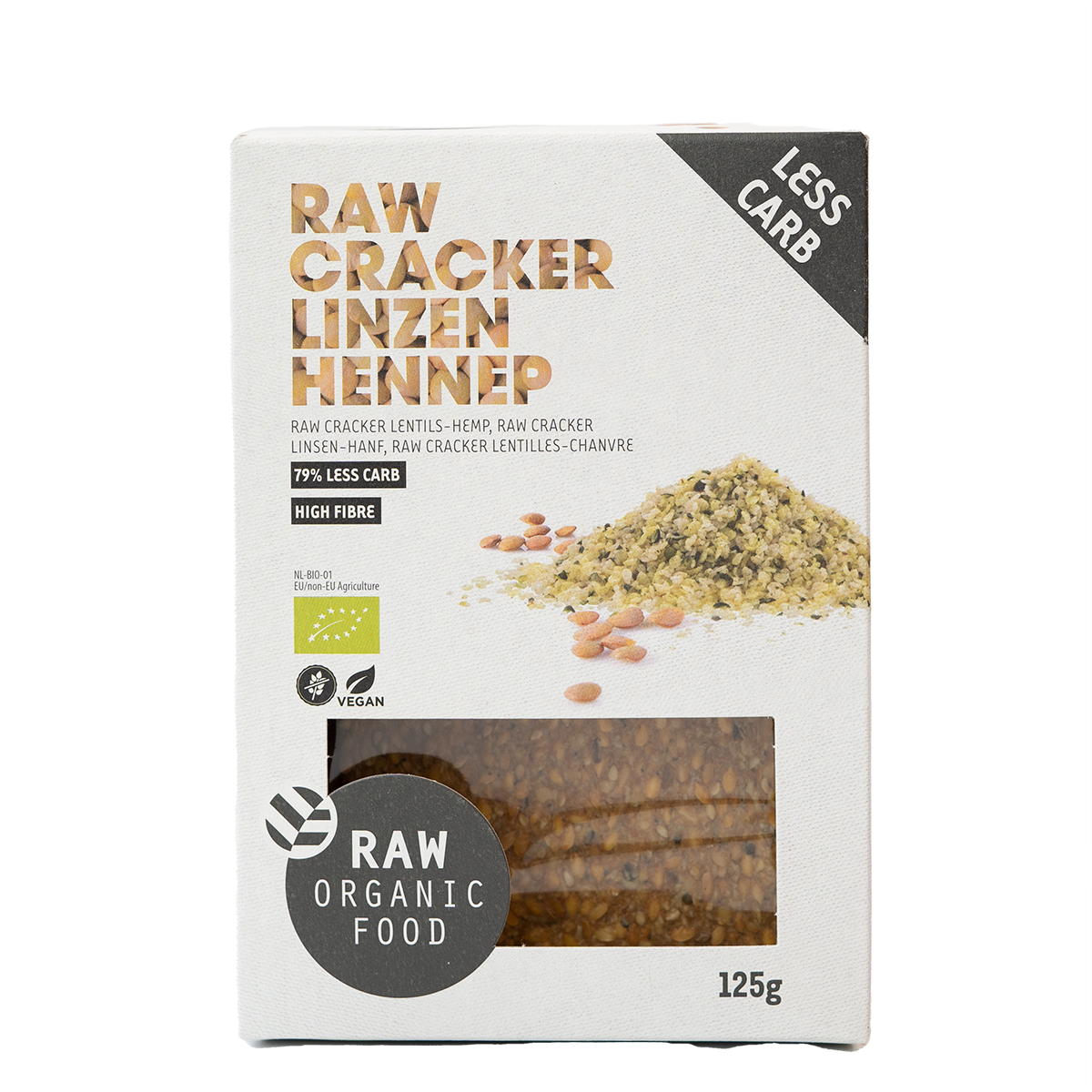 Cracker Linzen Hennep Raw Bio