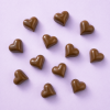 Chocolade hartjes melk (9 stuks) los
