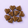 Chocolade hartjes melk (9 stuks)