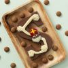 Luxe chocoladeletter S melk 225 gram met kruidnoten