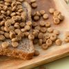 Koekjes strooisel vanille van dichtbij
