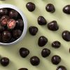 Pure chocolade aardbeien sfeerafbeelding