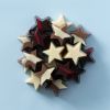 Kerststerren gemengd in een cirkel