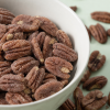 Maple roasted pecannoten van dichtbij