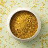 Bulgur (bio) in een wit schaaltje