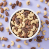 Maple roasted nutmix in een schaaltje