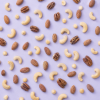 Maple roasted nutmix los over de achtergrond