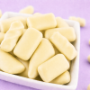 Chocolade spekjes wit van dichtbij