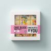 Verpakking Chocolates For You Choc block witte chocolade met kleurrijke chocoladesnoepjes