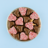 Chocolade hartjes in doosje