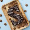 Chocoladeletter S puur swirl (200 gram) met kruidnoten