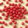 Chocopinda's rood verspreid over de vloer