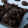 Cookie caramel rotsjes puur close up
