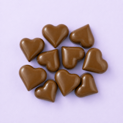 Chocolade hartjes melk (9 stuks)
