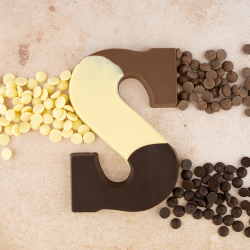 Chocoladeletter Zebra (200 gram)