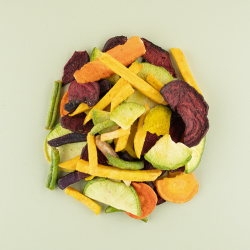 Groentechips deluxe in een cirkel