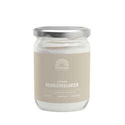 Glazen pot Xylitol of vegan berkensuiker 