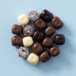 Chocolade kokosblokjes melk, wit en puur biologisch