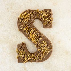 Chocoladeletter S roomvulling (200 gram)