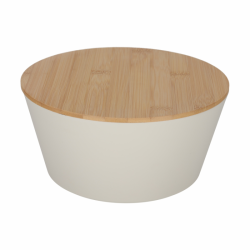 FITZ Living saladeschaal met deksel zand (Spaarproduct)