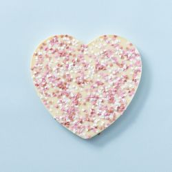 Chocolade hart wit hartjes