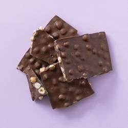 Chocolade hazelnoot brokken melk
